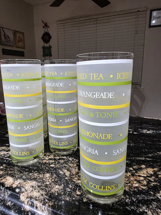 VTG Culver Tumbler Glasses Gin/ToniC RSV
