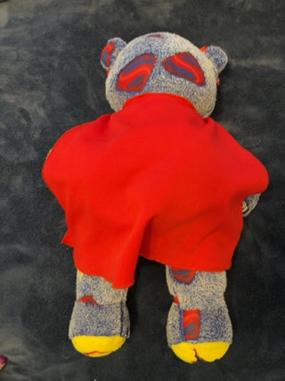 2016 BAB Man of Steel Superman Teddy Bear Plush 17" DC SUPERGIRL OUTFIT Retired