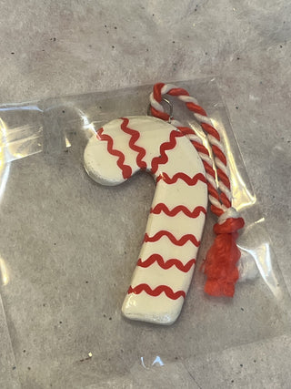 Handcrafted Clay Candy Cane Style #2 Ornament | Gift Tag|129754