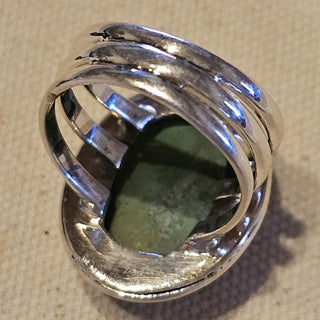Sterling chryscolla ring sz 7.5