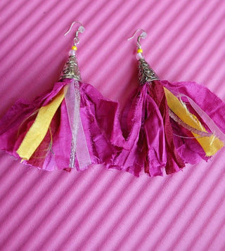 Sari Silk Earrings 5