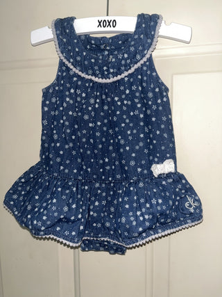 Calvin Klein Chambray Romper Onesie 12 Months - RSV|105985
