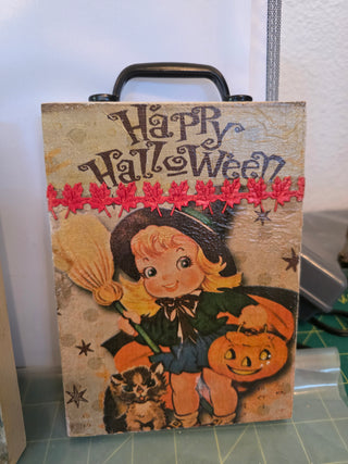 Little witch sign/shelf sitter