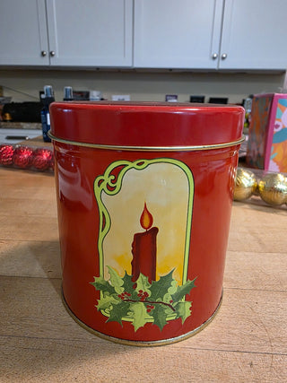 MTS J.L. CLARK Vintage Christmas Candle Tin|124198