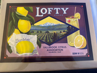 Lofty Authentic Citrus Farm Crate Label EC056 MTS|100329
