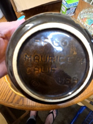 Mid Century Maurice California USA Pottery Party Serving Set RF 60 Appetizer Dip