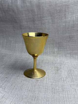 Small Vintage Gold Goblet|52534