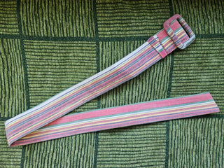 Vtg Multi-Colored Striped Belt -Size S - MTS|111342