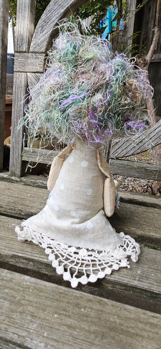 Journal Junction Jenny No. 008-Norma Handmade Art Dolll w/Mini Journal OOAK Cloth Doll