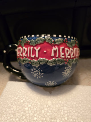 1996 Mary Engelbreit Merrily Oversized Mug - LL - RCD|94445