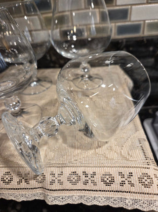 Claudia Import, Poland, Lead Crystal Brandy Goblets, RCD