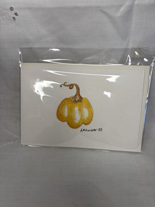 Original Pumpkin Watercolor Card 4x6 RSV|107488