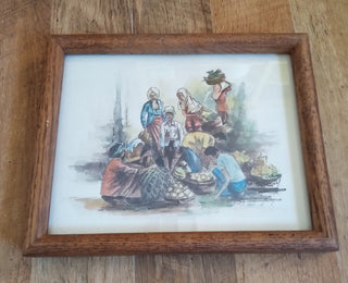 MW Women at Market Watercolor MTS