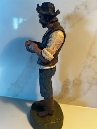 Vintage Michael Garman Signed The Prospector Sculpture-RSV