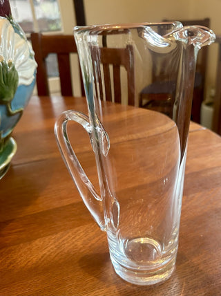 Vintage Glass  Martini Pitcher Pinch Spout RSV|57416