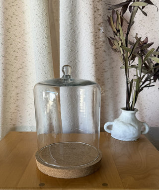 Glass Cloche with Coaster Set (LZD - RSV)|108306