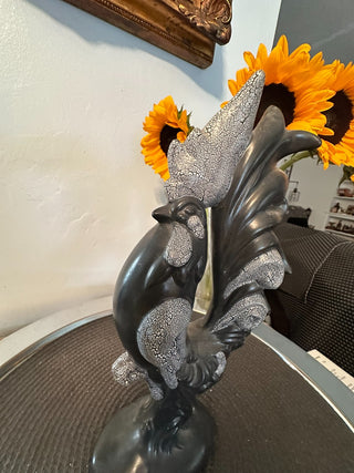 Chicken Black Rooster 11" MTS|89897