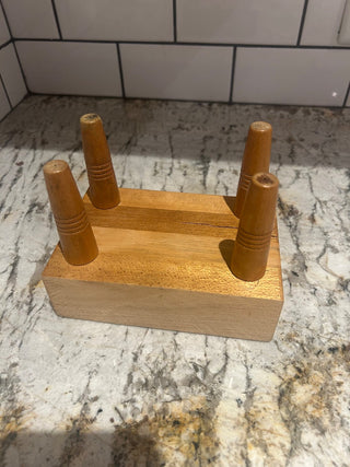 Mini Butcher Block Table   MTS|107056