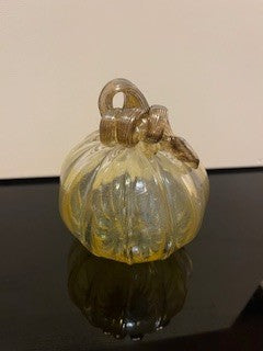 #2781 Golden Glass Pumpkin