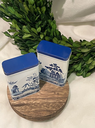 Vintage Blue Willow Spice Tin (1) - RCD|101307