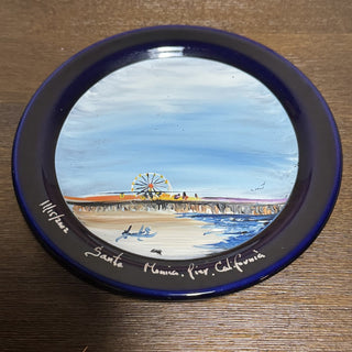 Santa Monica Pier Signed Hand-Painted Plate MTS|88807