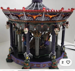 Retired 2002 Dept 56 Halloween Ghostly Carousel Excellent #62 VV MTS|117725