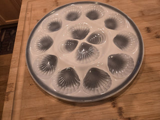 French Majolica Oyster Plate by Moulin des Loups, RSV|101440