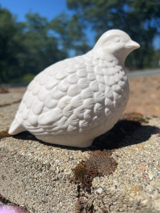 JP #2 Kelvin’s Japan Otagiri White Vintage Porcelain Quail Figurine Mid Century Bird Decor
