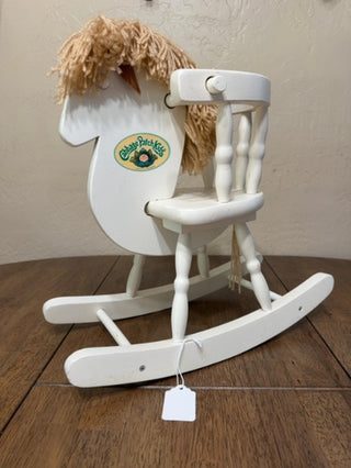 Vintage 1986 Coleco Cabbage Patch Kids Wooden Rocking Horse