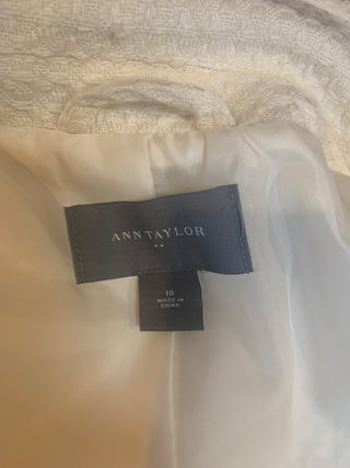 Ann Taylor cream coat sz 12  MTS|127934