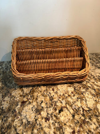 Wicker Mail Caddy Basket     MTS