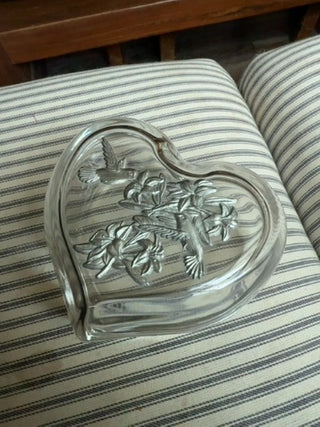 1994 Pewter and Glass Heart box