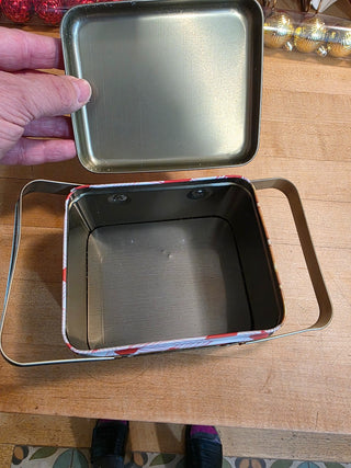 MTS Sweet Square Treat Basket Tin w/Handles|124247