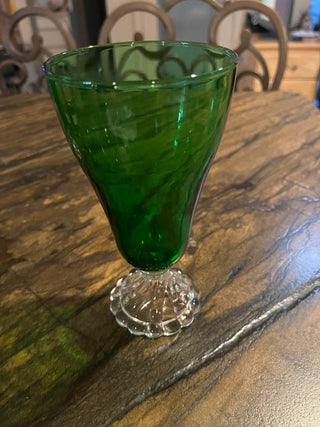 Anchor Hocking Burple Green Goblet  (EACH) RSV