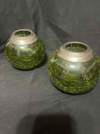 Two green tea lights rsv