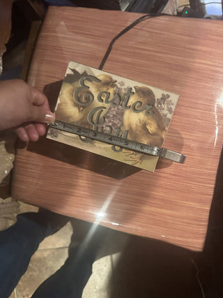 Easter Joy light wood box 7" W X 5 " H X 3" D #62 VV MTS|63229