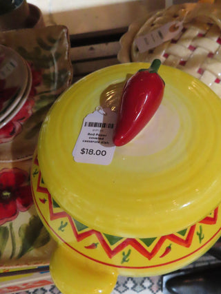 Red Peper covered casserole dish RCD