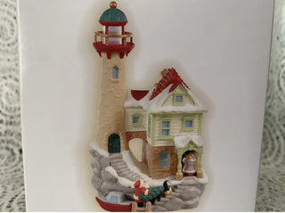 Hallmark Keepsake Lighthouse Greetings Magic Series Christmas ornament from 2009.-RSV|126820