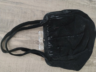 Black Velvet Vintage Hand Bag|59517