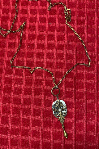 Vintage Clock Parts Necklace RSV|126782