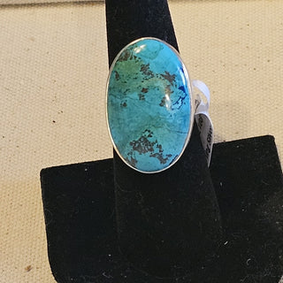 Sterling shattikite ring sz 7.5