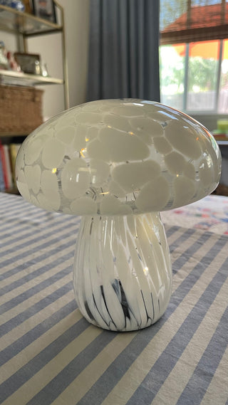 BP blown glass light up mushroom RCD|85640
