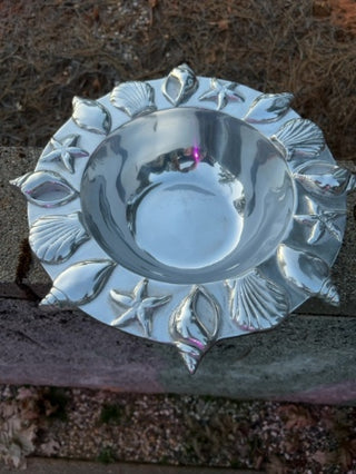 JP Mariposa Large Seashore Shells Starfish Bowl