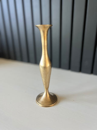 Vintage brass bud vase 7” RSV