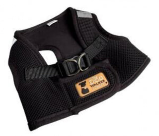 The Dog Walker Mesh Vest Harness Size Medium Black #62 VV MTS
