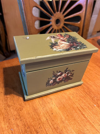 Custom Designed Floral/Angel Wooden Storage Box RSV|123806