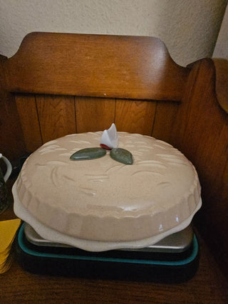 Apple Pie Recipe Plate w/Lid 2pcs RCD|147714