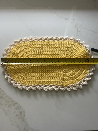 Hand crochet place mat