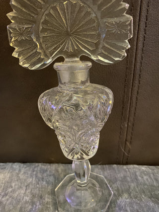 Vintage cut glass perfume bottle