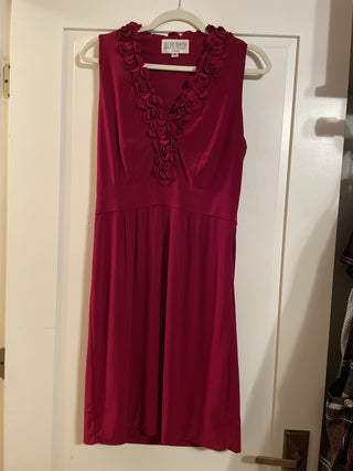 Julian Taylor Dark Red Dress Sz 10 01750125 RCD|47458